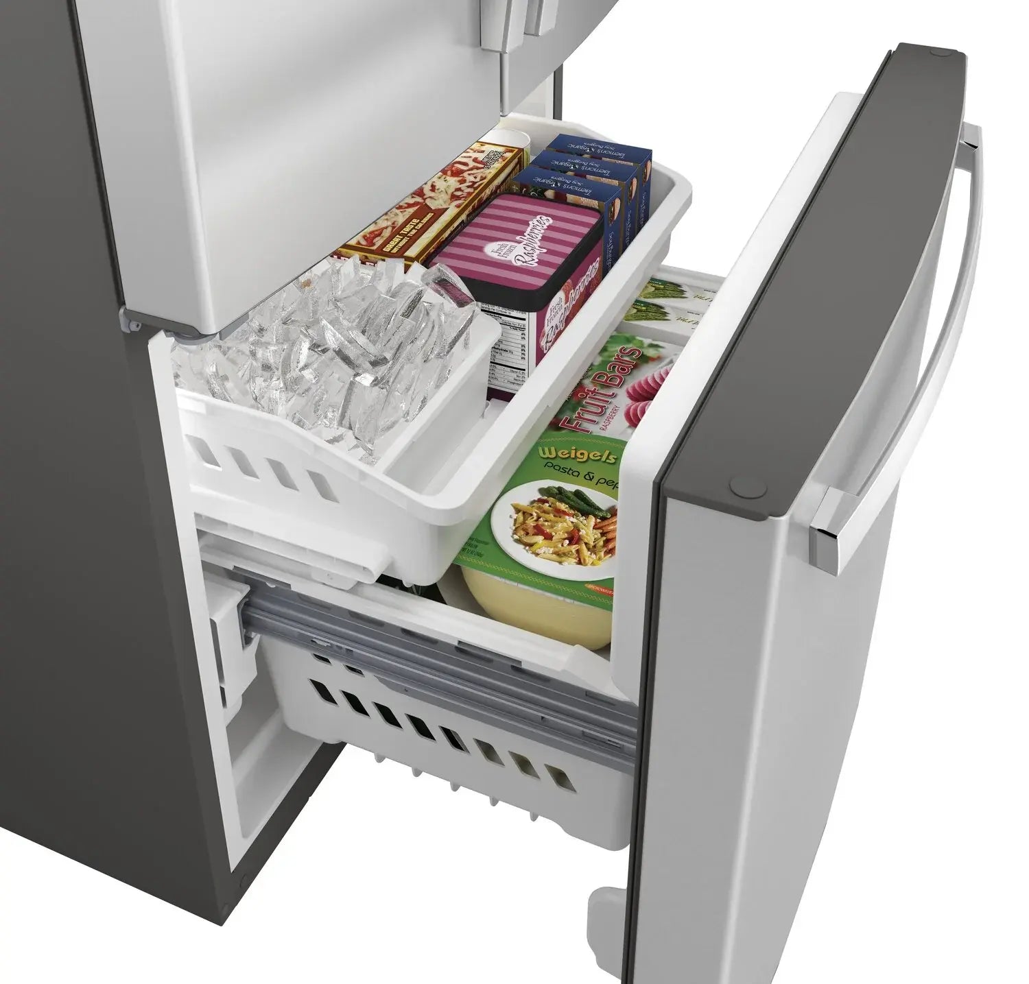 GE 24.7 cu. ft. French-Door Refrigerator Stainless Steel 33"