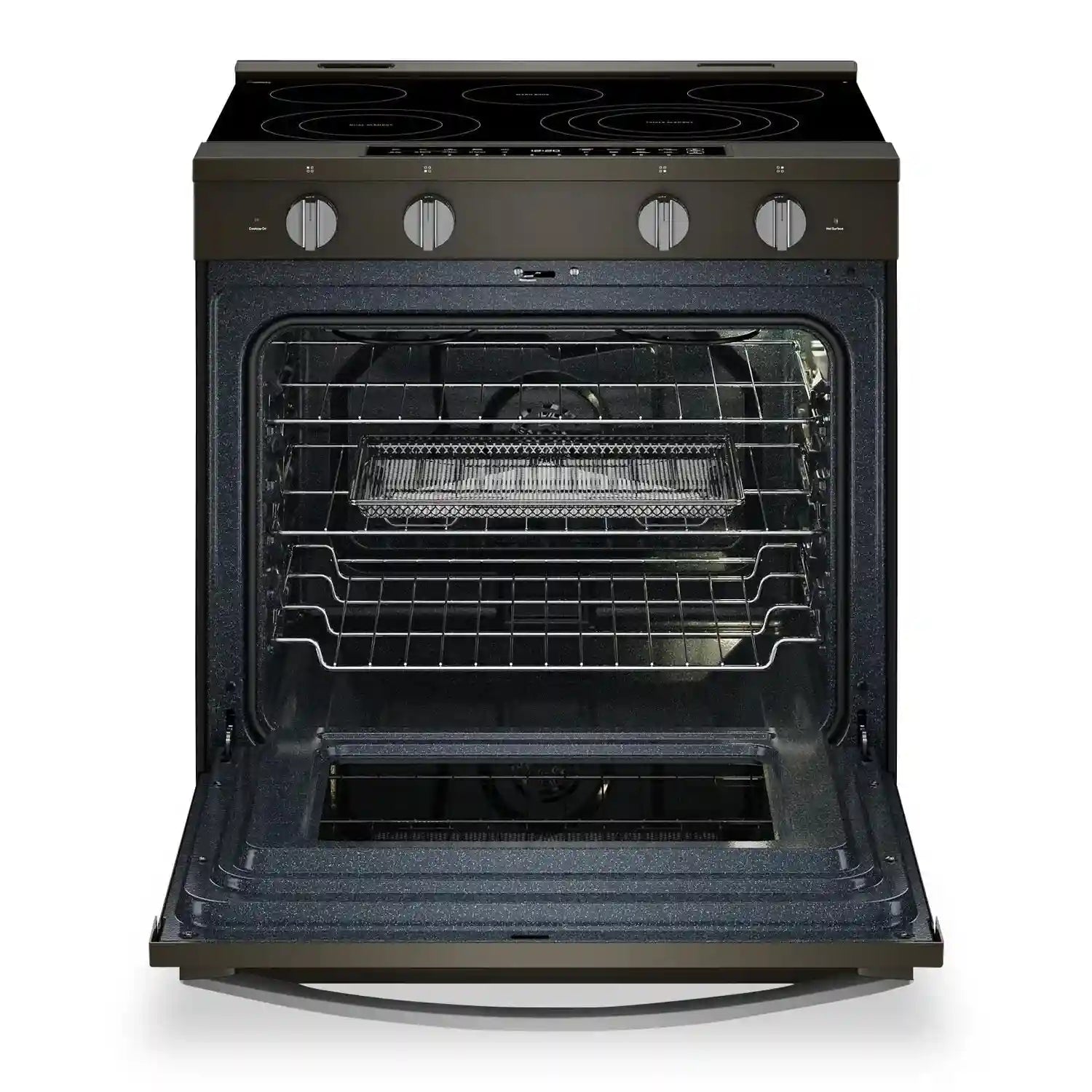 Cuisinière Whirlpool 5,3 pi³ Air Fry Inox Noir YWSES7530RV