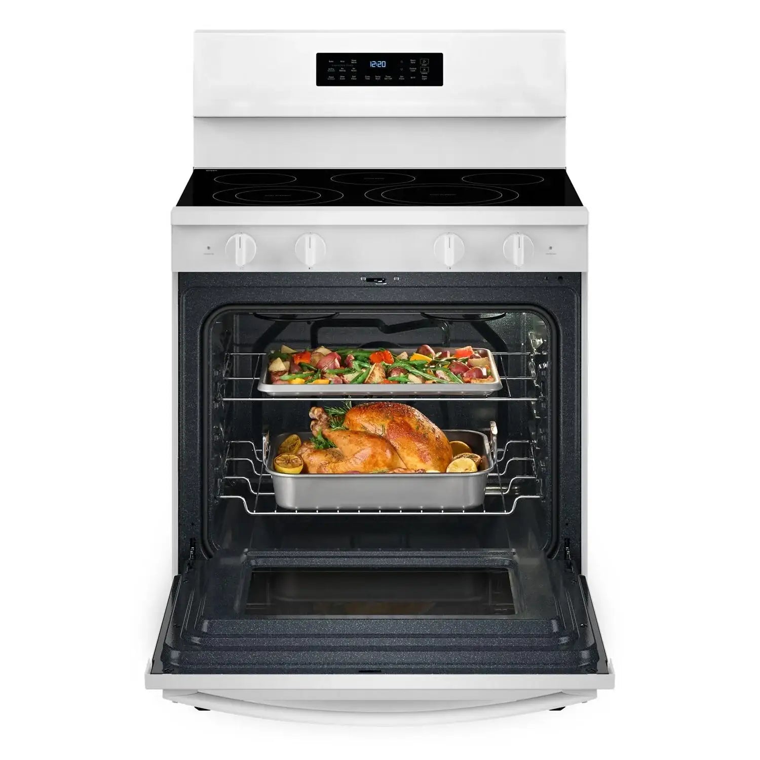 Cuisinière Whirlpool 5,3 pi³ Friteuse à air blanc YWFES7030SW