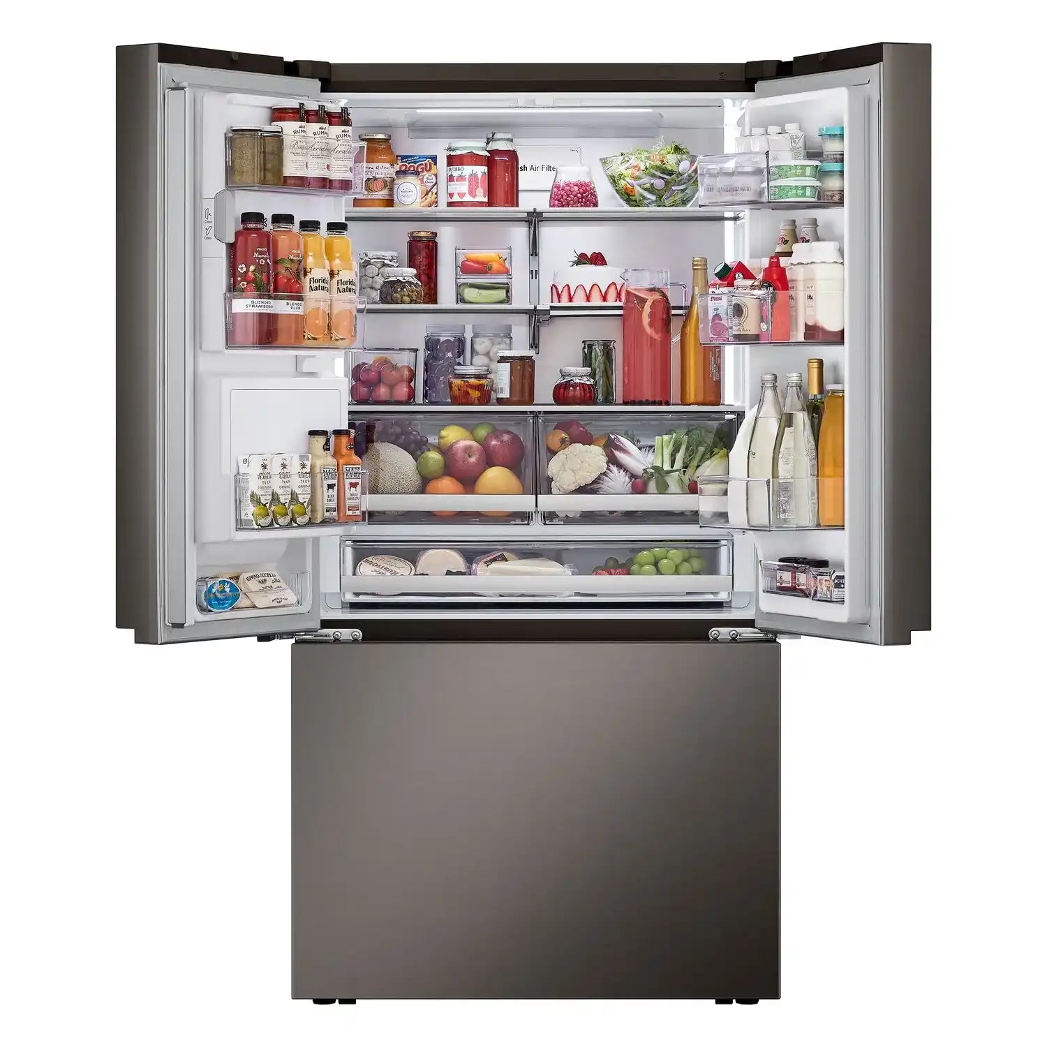 LG 26 cu. ft. Counter Depth Black Stainless 4-Door Refrigerator