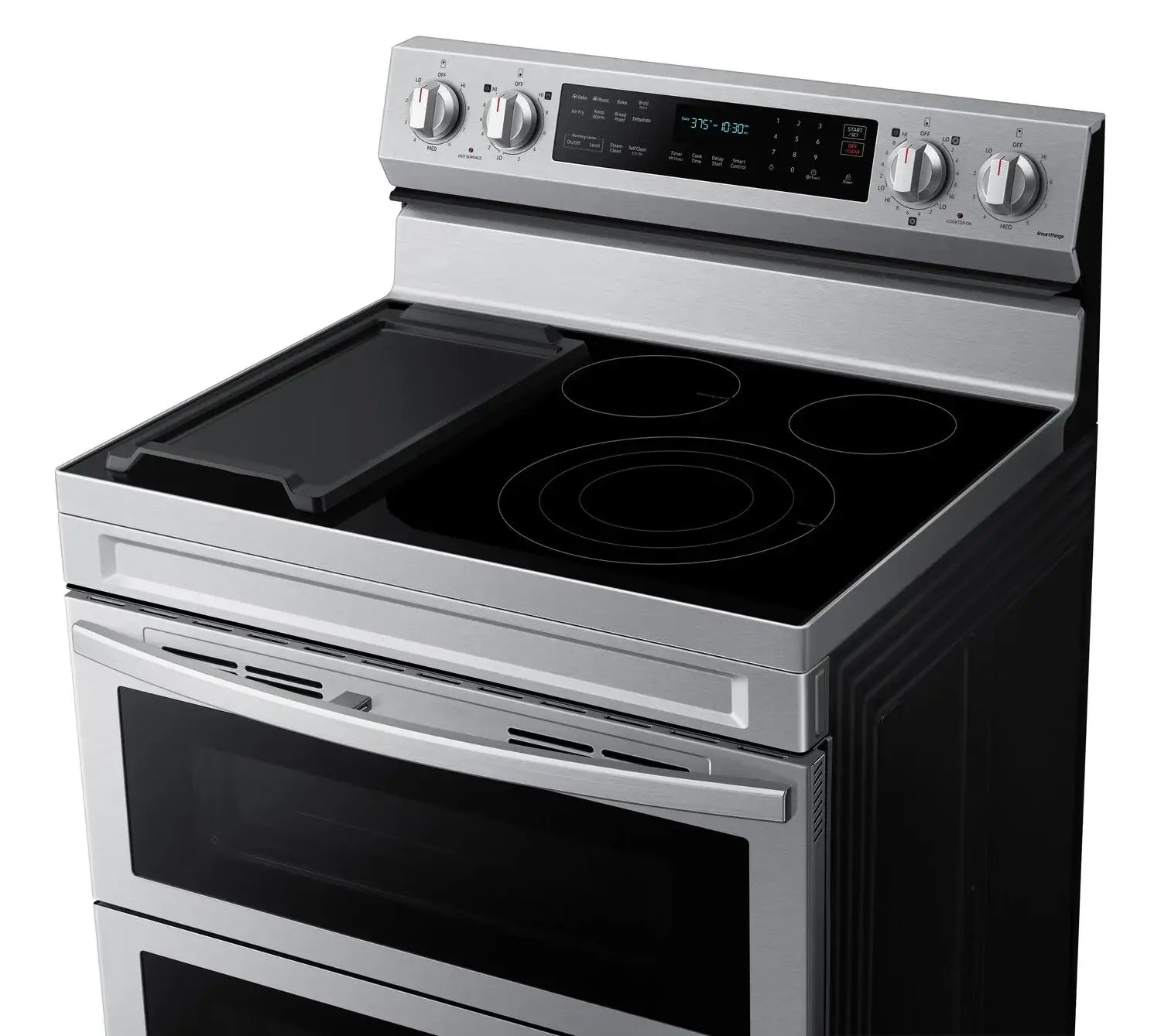Cuisinière électrique double four Samsung 30 po 6,3 pi³ Flex Duo Air Fry inox NE63A6751SS