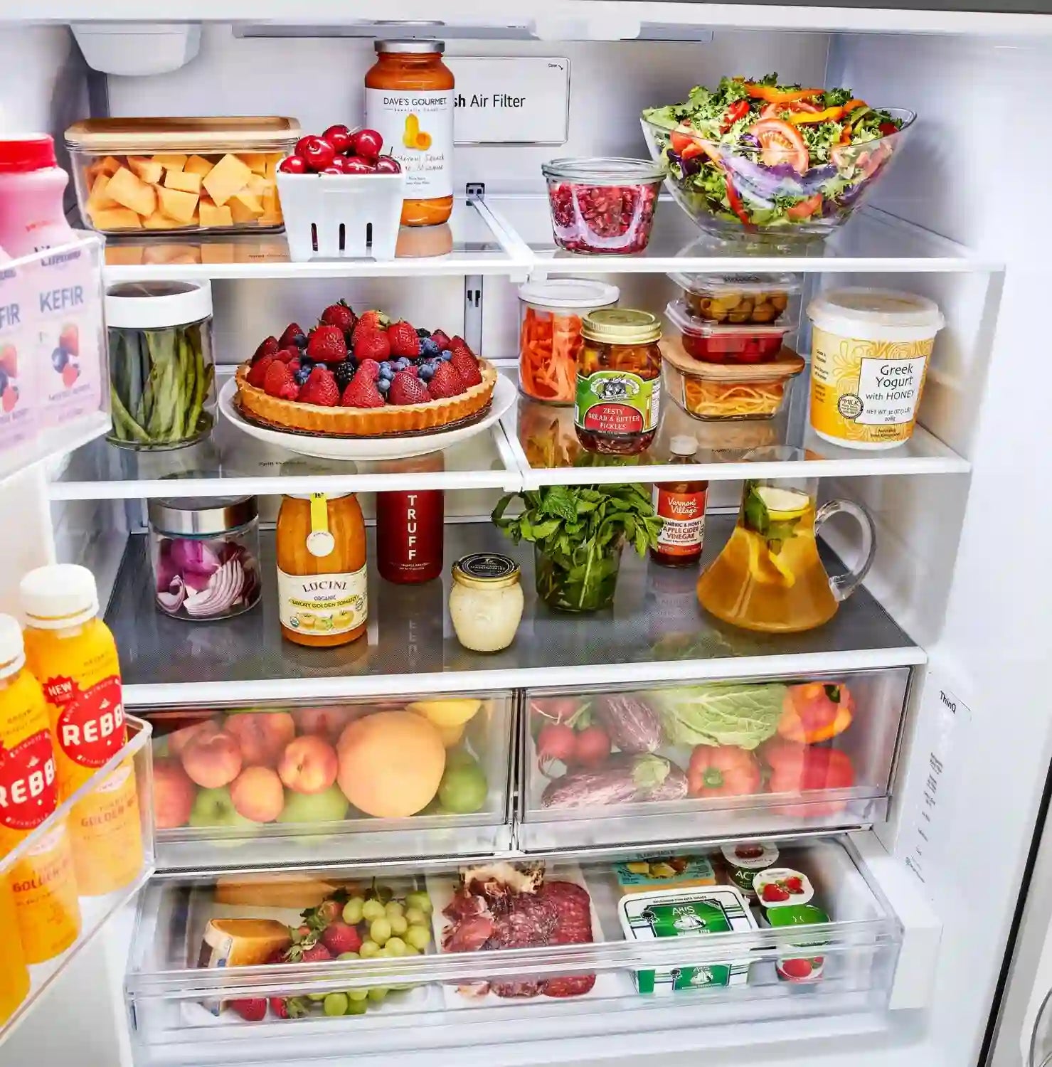 Réfrigérateur LG 36" 26,5 pi³ Portes Françaises Profondeur Comptoir MAX Inox LRFLC2706S