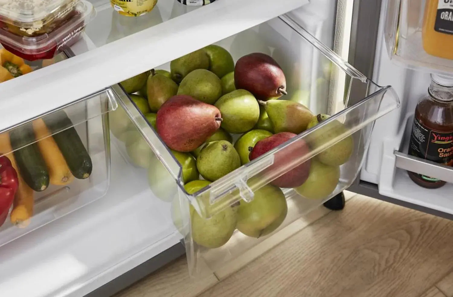 Réfrigérateur Whirlpool WRTX5328PM inox congélateur supérieur 28 po 16,3 pi³