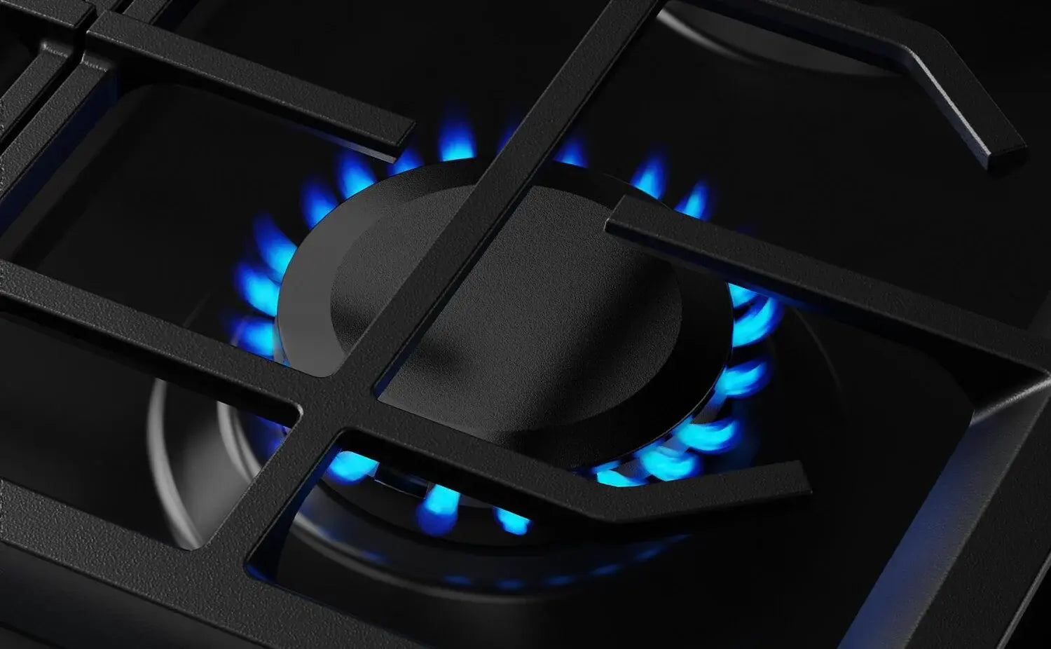 Cuisinière KitchenAid 30" 5 pi³ Gaz Minerai Noir Intelligent