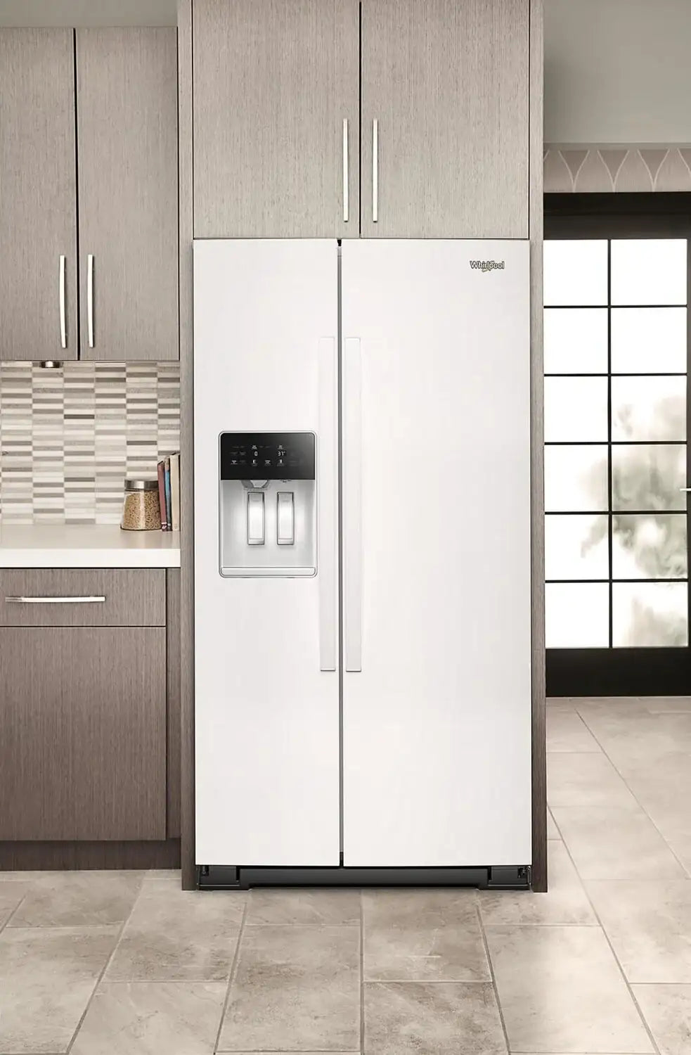 Réfrigérateur Whirlpool WRSF5536RZ juxtaposé 36 po inox résistant traces de doigts