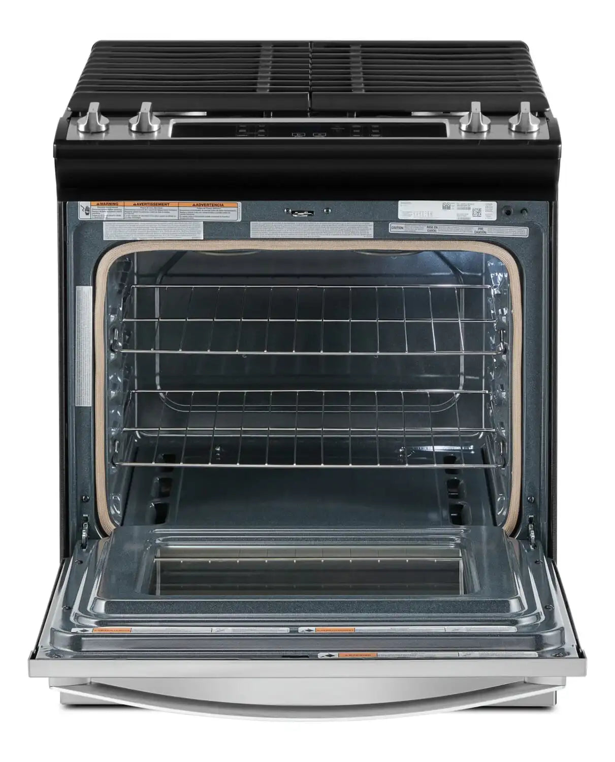 Cuisinière à gaz Whirlpool WEG515S0LS encastrable acier inoxydable 5 pi³