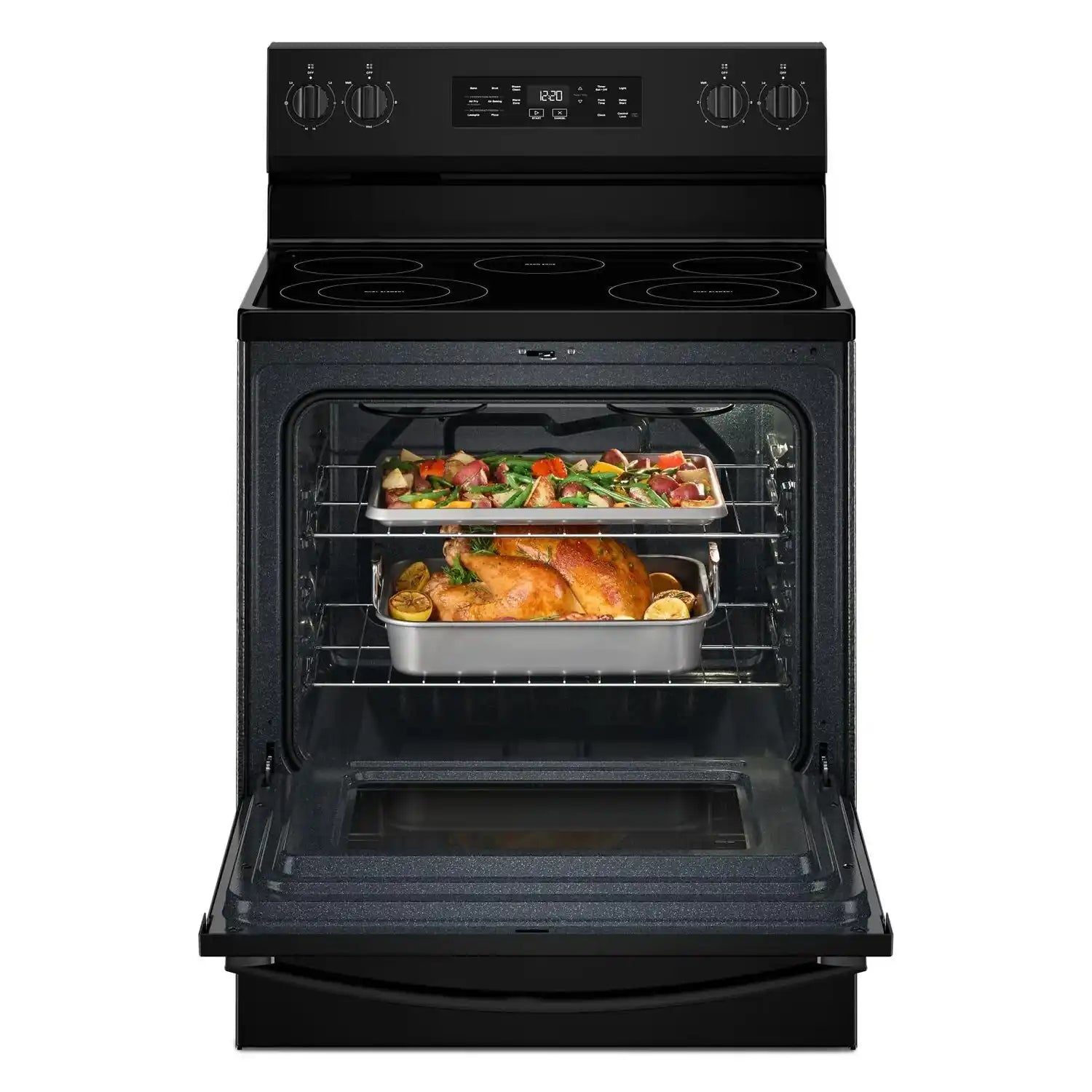 Cuisinière Whirlpool 5,3 pi³ Friteuse à air en inox YWFES4530SZ