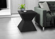 ACCENT TABLE - 25"H / BLACK INDOOR OR OUTDOOR