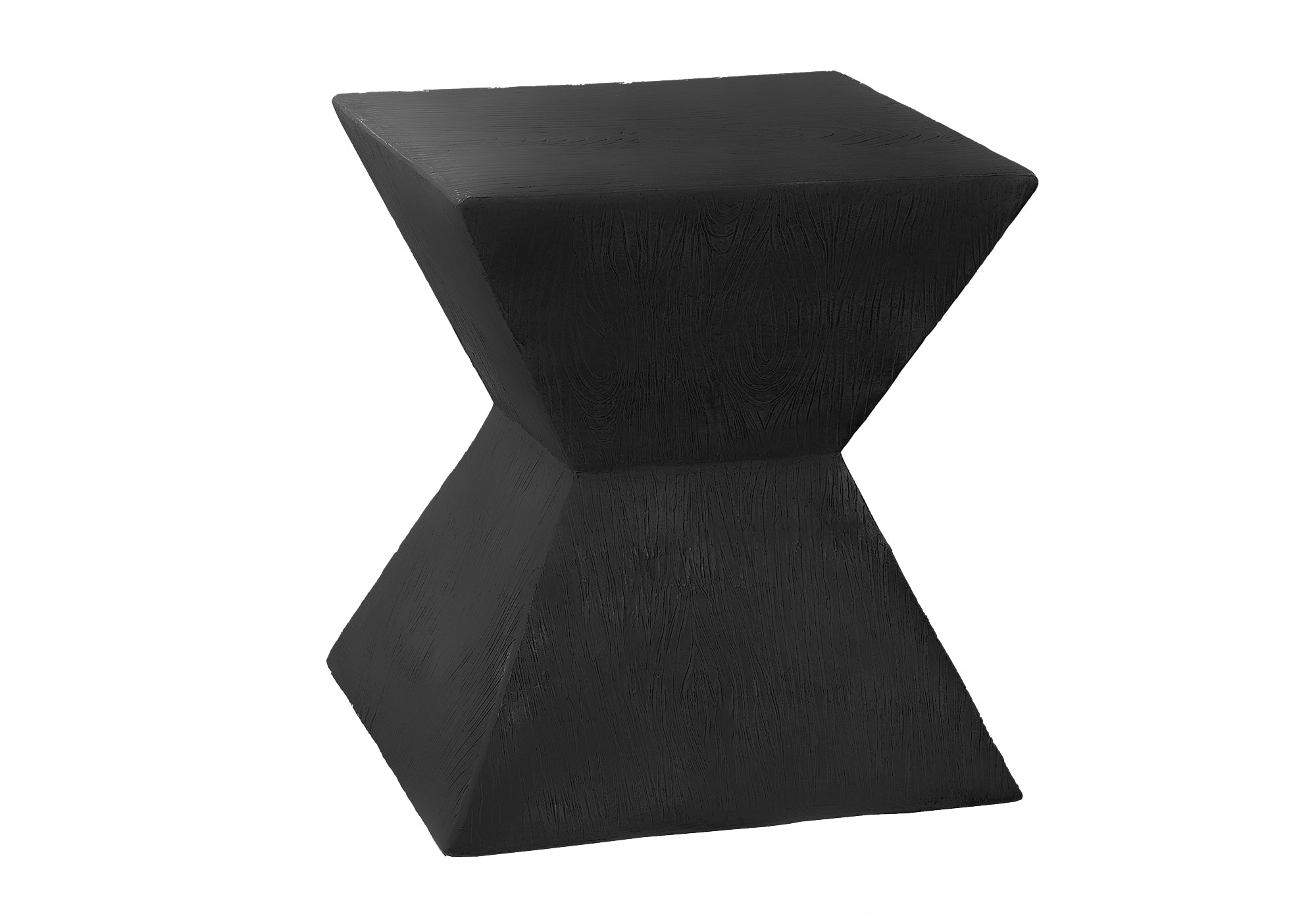 ACCENT TABLE - 25"H / BLACK INDOOR OR OUTDOOR