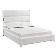 Lit Blair : Similicuir Blanc