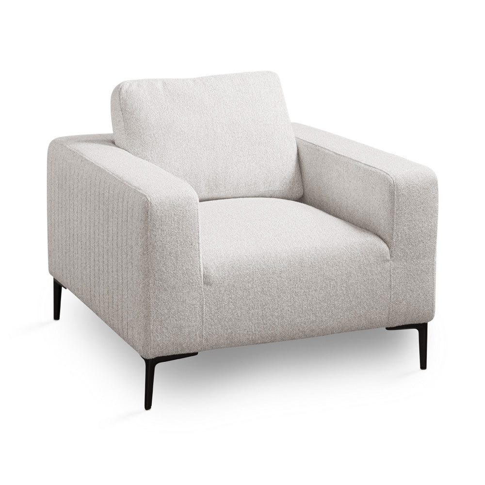 Fauteuil d'appoint Franco : Lin gris