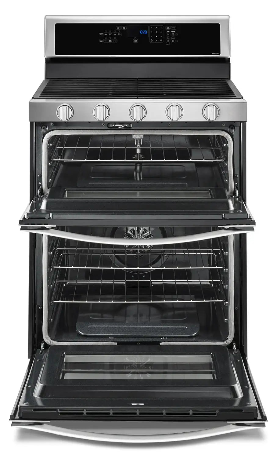 Cuisinière Whirlpool 30" 6 pi³ Gaz Double Four Acier Inox