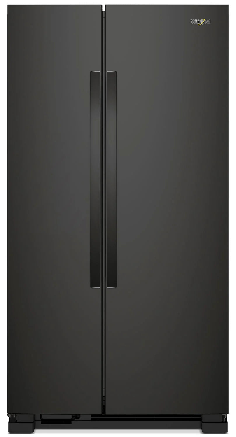 Réfrigérateur Whirlpool 22 pi³ Côte à Côte 33" Noir Brillant
