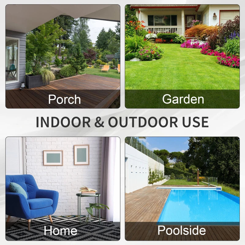 Canapé de luxe 3 places en rotin et osier, mobilier de jardin et de terrasse avec coussin, noir