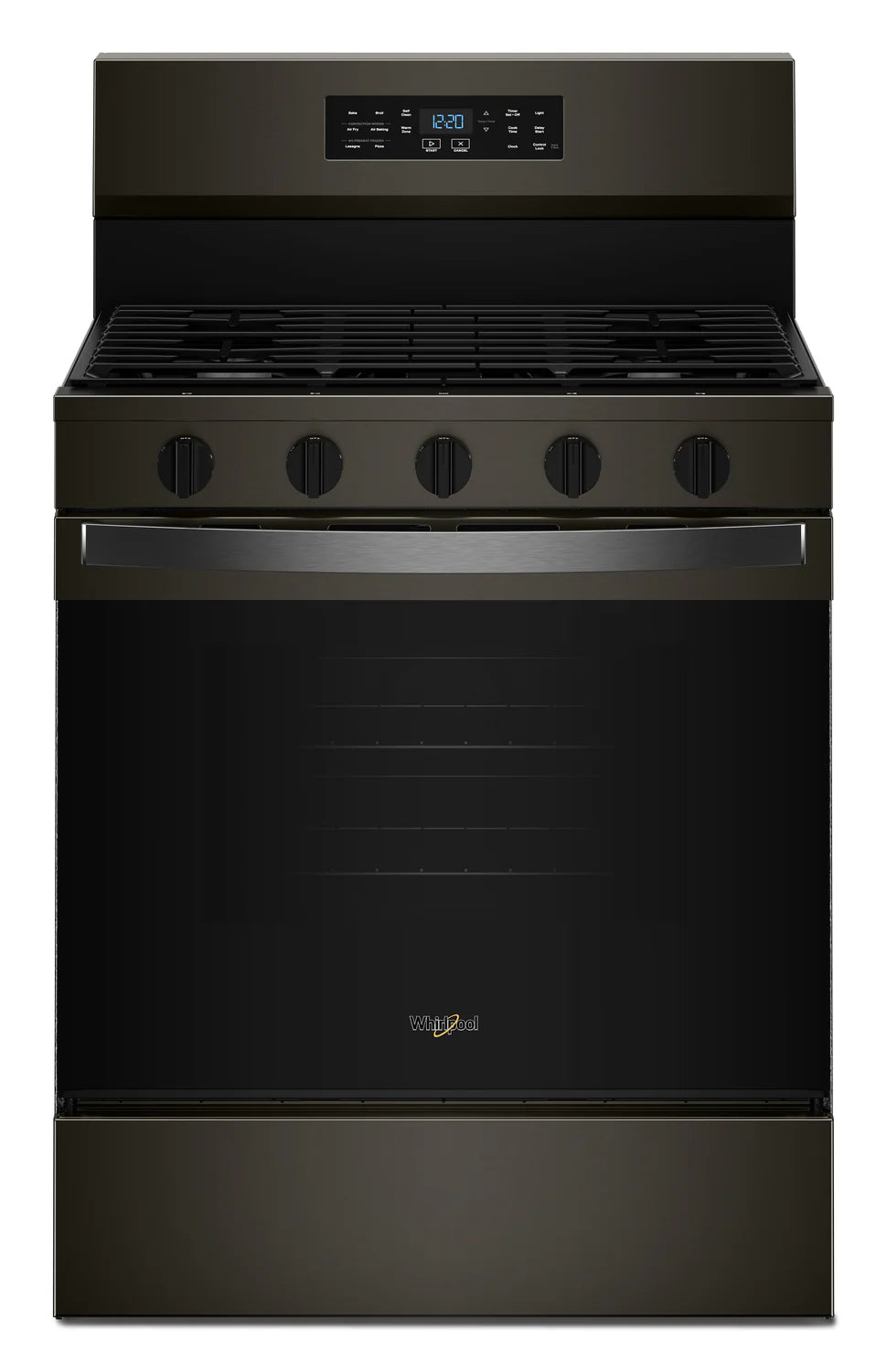 Cuisinière Whirlpool 30" 5 pi³ Gaz Air Fry Intelligente Inox