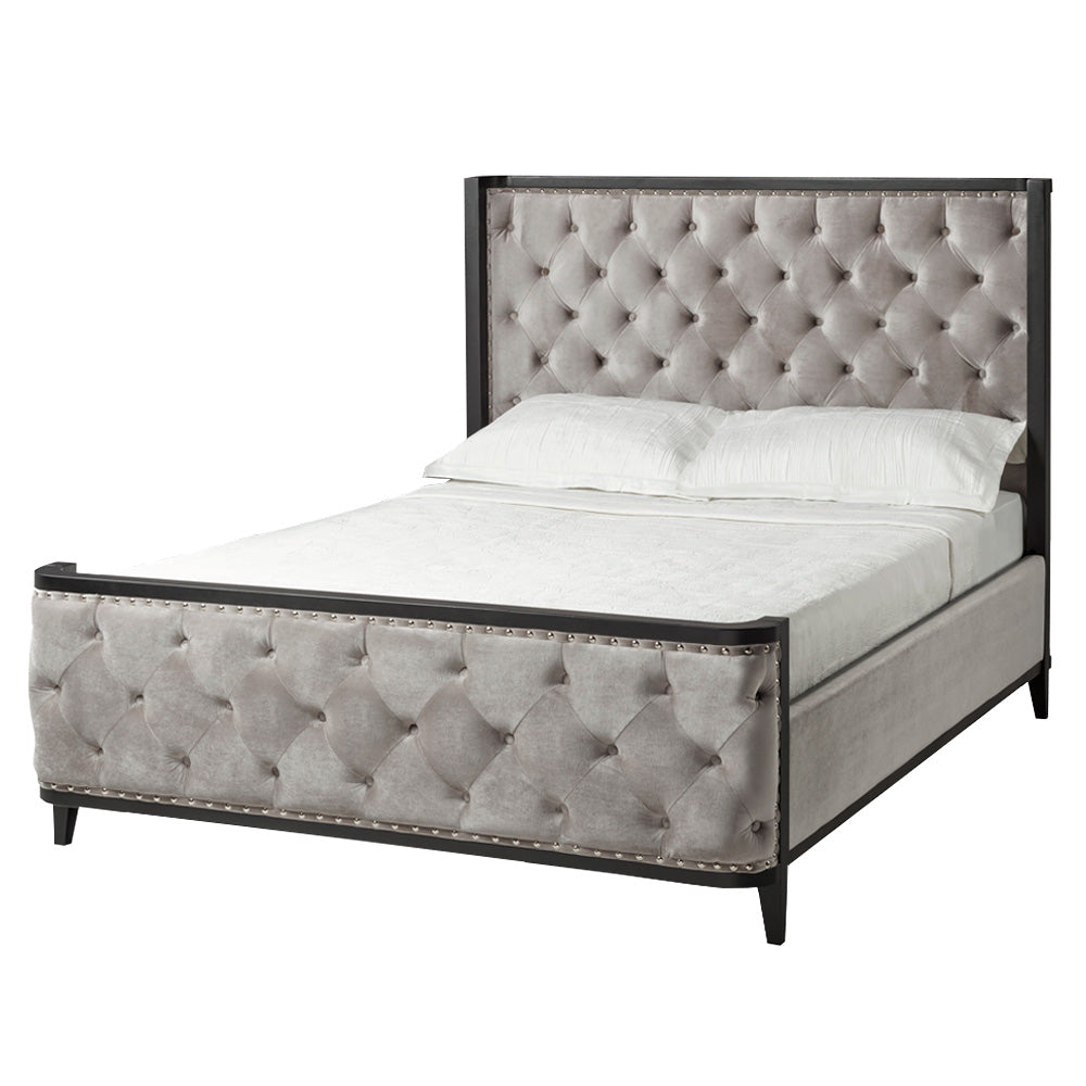 Lit Swire : Velours gris