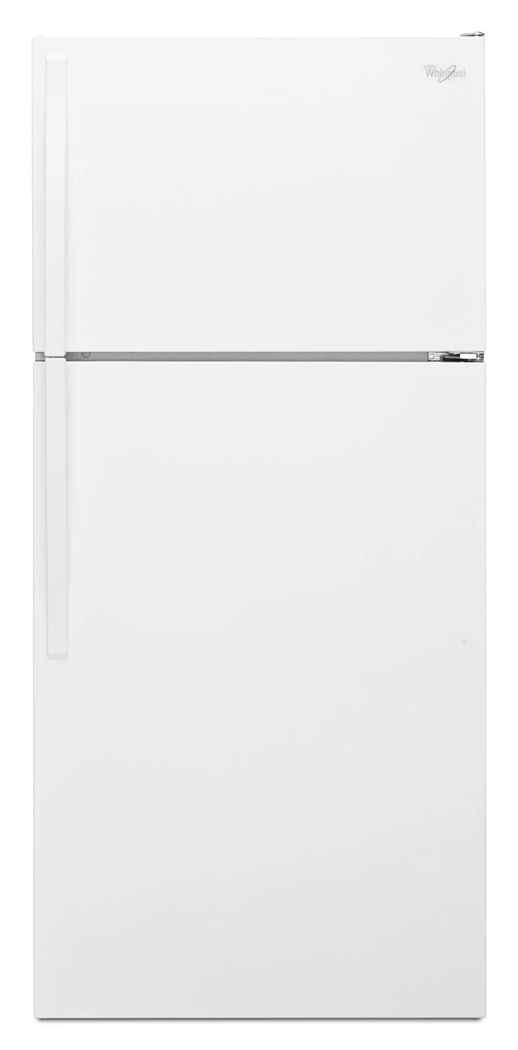 Réfrigérateur Whirlpool 28" 14 pi³ Congélateur Haut Blanc Silencieux WRT314TFDW