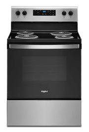 Cuisinière Whirlpool 30" 4,8 pi³ Électrique Autonettoyante en Acier Inoxydable YWFC315S0JS