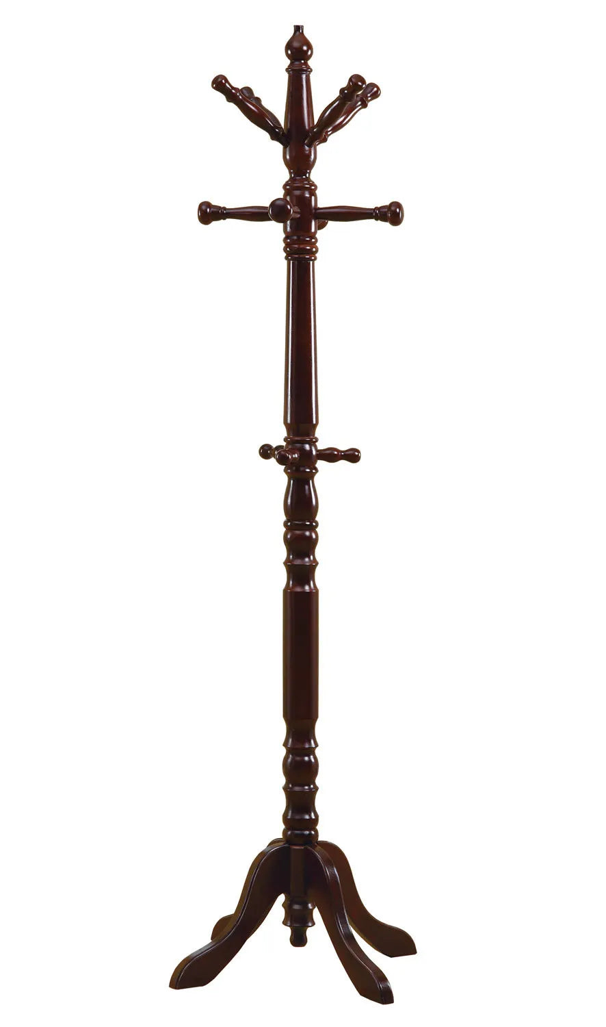 PORTE MANTEAU - 73"H / STYLE TRADITIONNEL CERISIER 