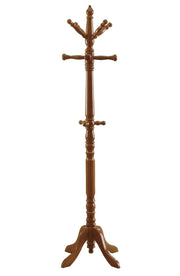 PORTE-MANTEAU - 73"H / STYLE TRADITIONNEL EN BOIS DE CHÊNE 