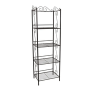 BIBLIOTHEQUE - 70"H / ETAGERE METAL CUIVRE
