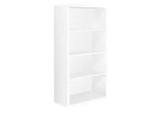 BIBLIOTHEQUE - 48"H / BLANCHE AVEC TABLETTES AJUSTABLES