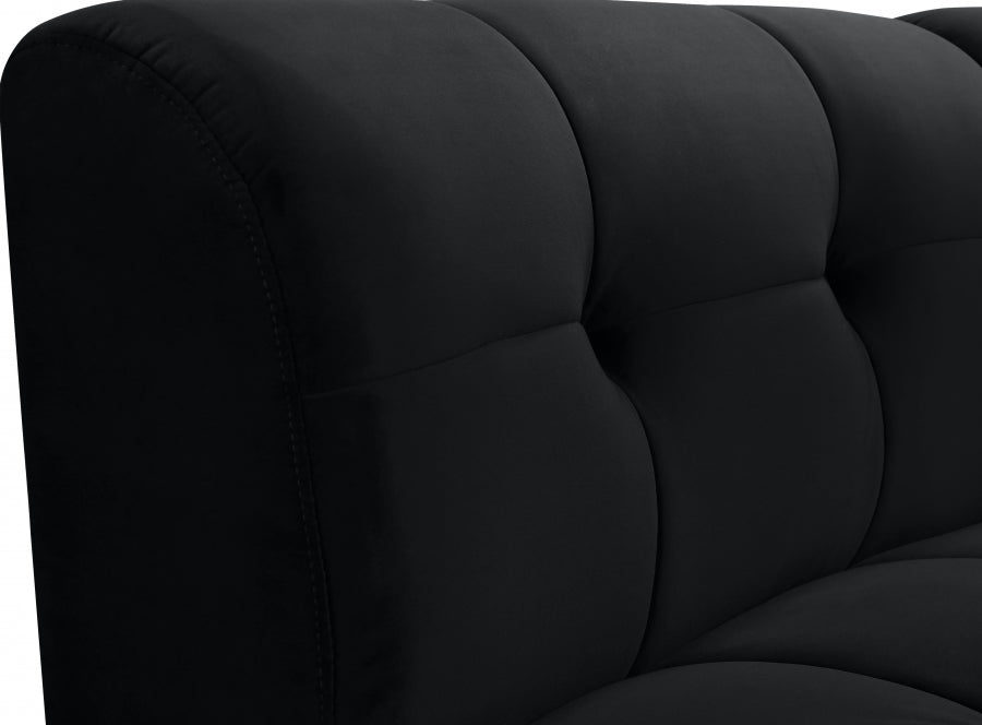 Chaise modulaire en velours Limitless