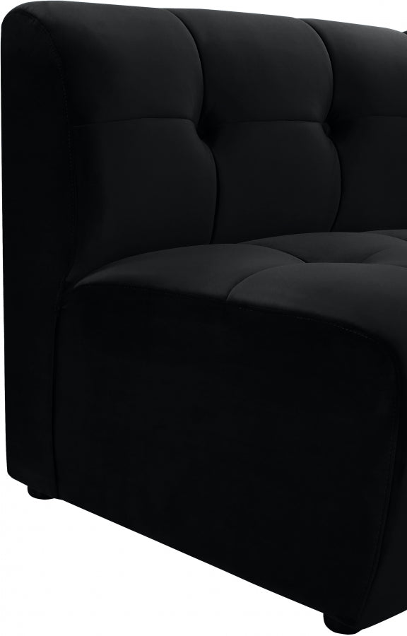 Chaise modulaire en velours Limitless