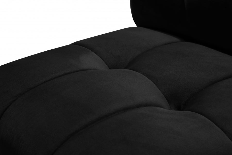 Causeuse modulaire en velours Limitless