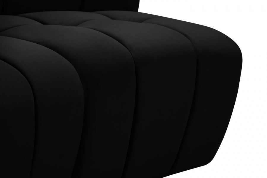 Causeuse modulaire en velours Limitless