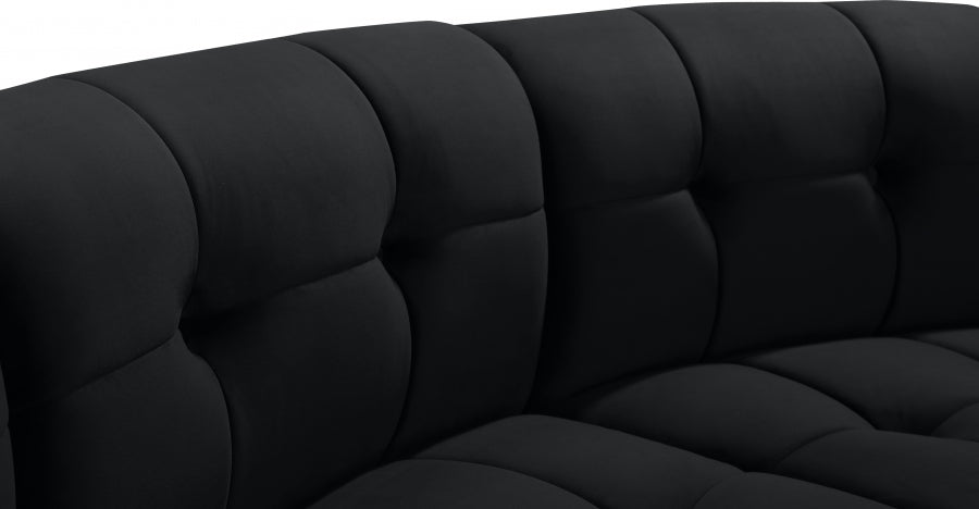 Causeuse modulaire en velours Limitless