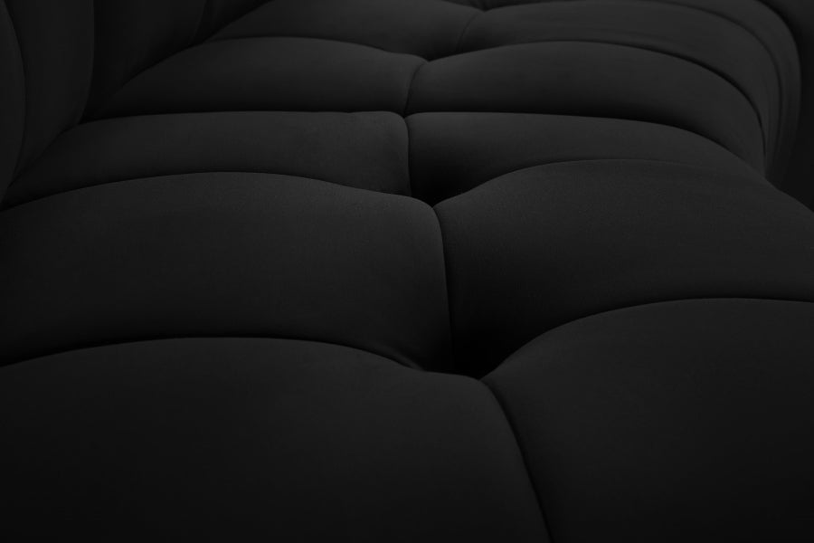 Causeuse modulaire en velours Limitless