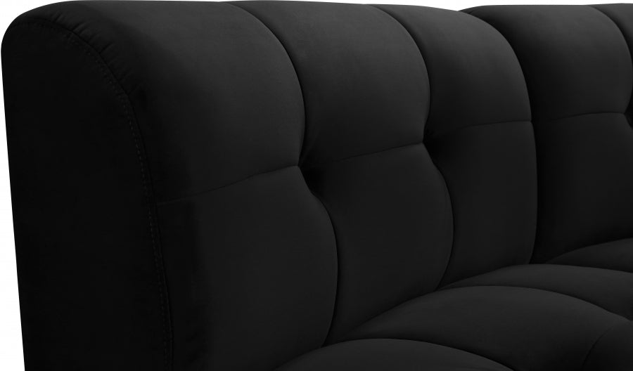 Causeuse modulaire en velours Limitless