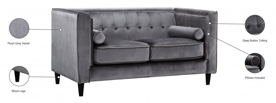 Causeuse en velours Taylor 