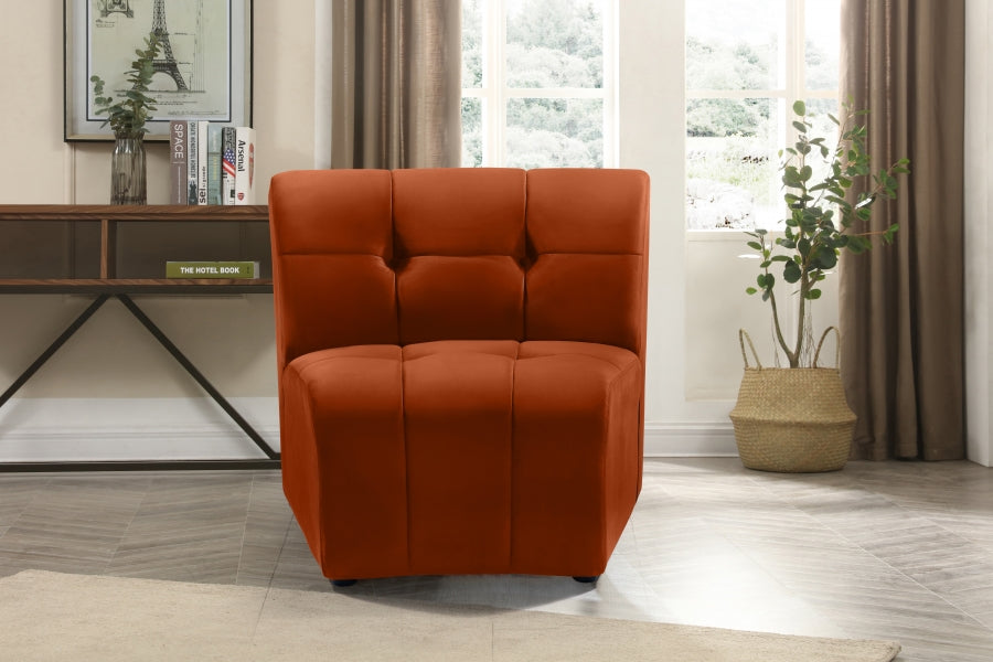 Chaise modulaire en velours Limitless