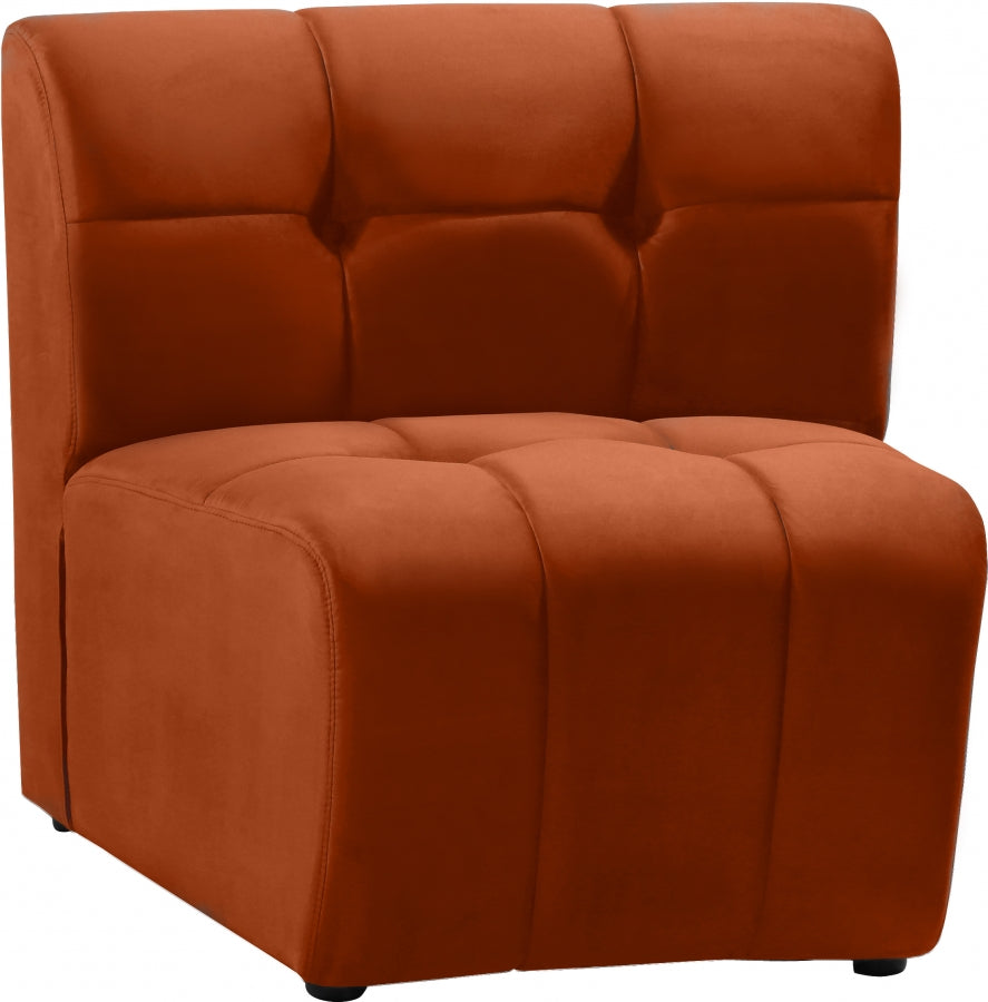Chaise modulaire en velours Limitless