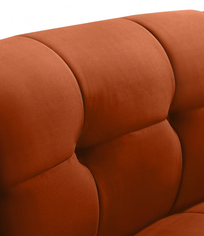 Chaise modulaire en velours Limitless