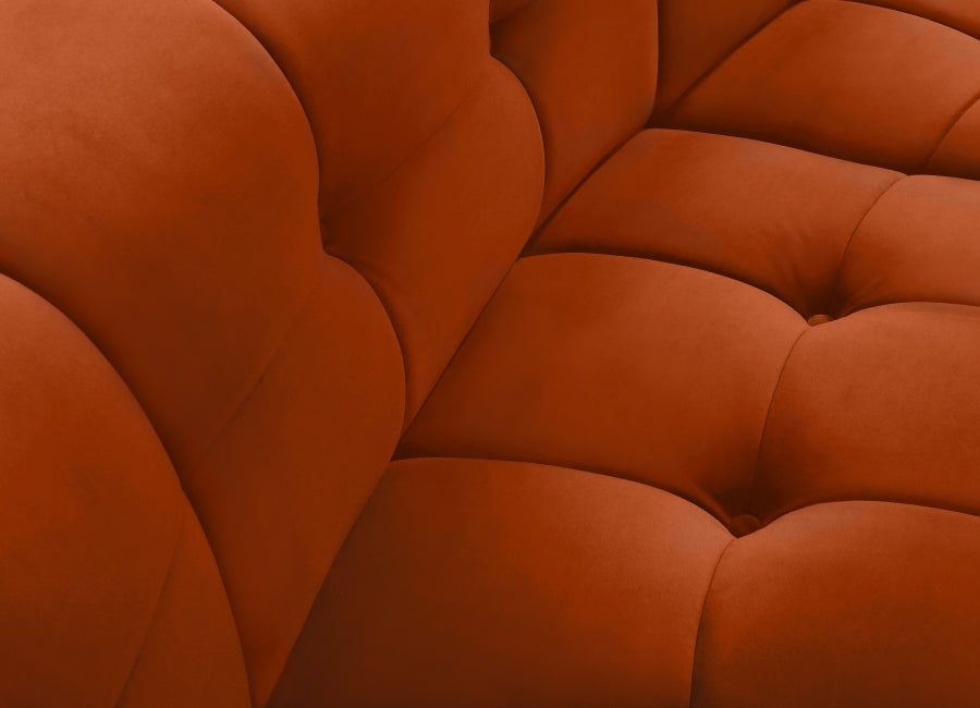 Chaise modulaire en velours Limitless