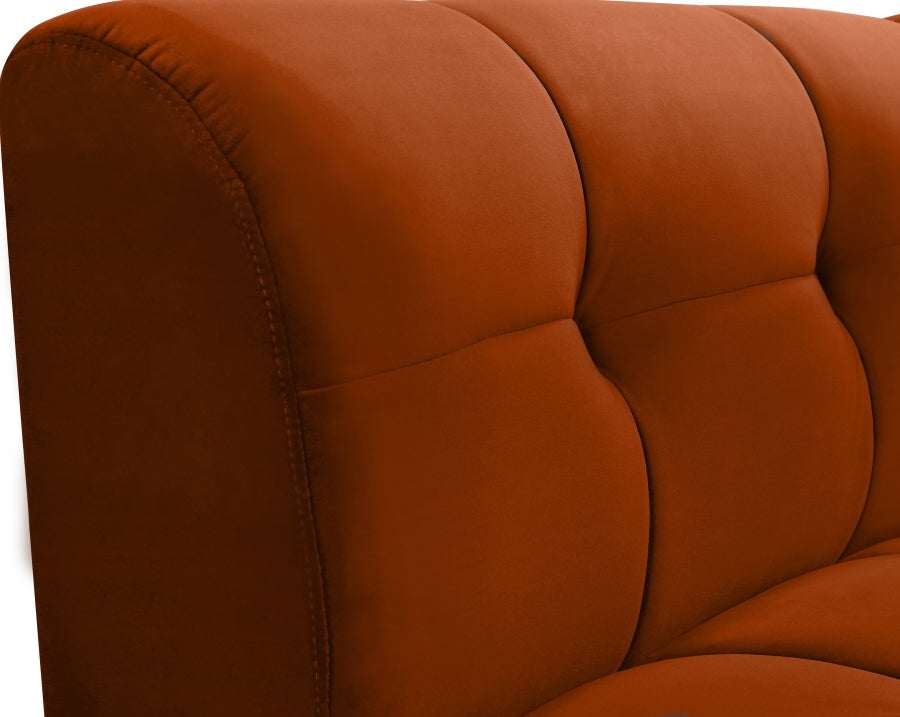Chaise modulaire en velours Limitless