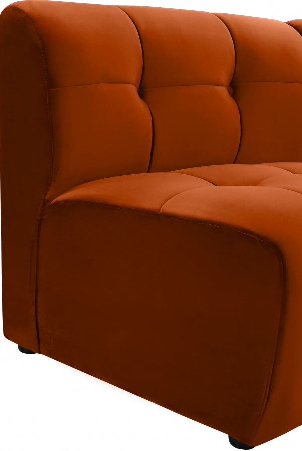 Chaise modulaire en velours Limitless