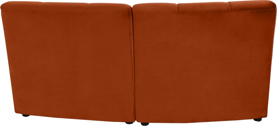 Causeuse modulaire en velours Limitless