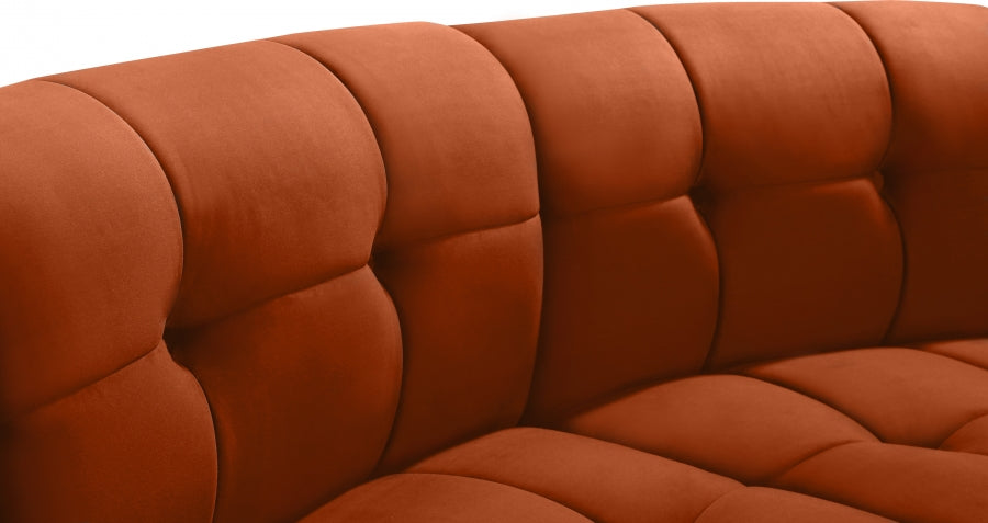 Causeuse modulaire en velours Limitless