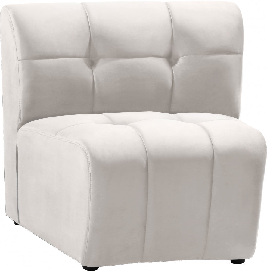 Chaise modulaire en velours Limitless