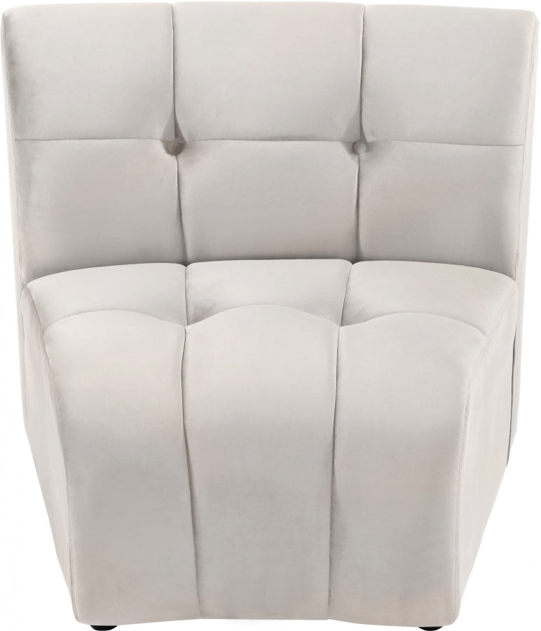 Chaise modulaire en velours Limitless