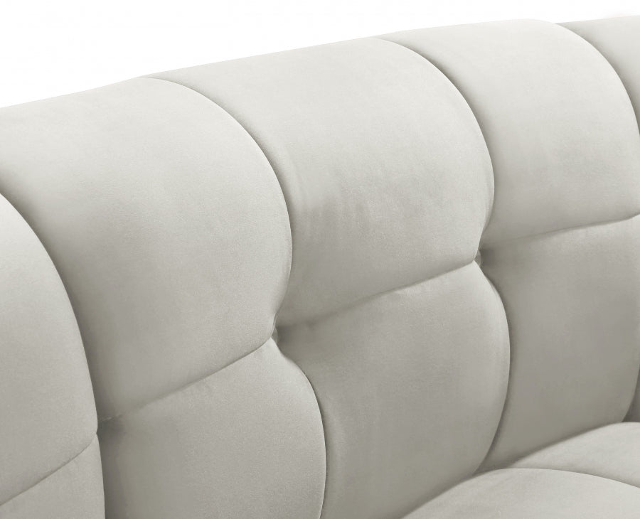 Chaise modulaire en velours Limitless