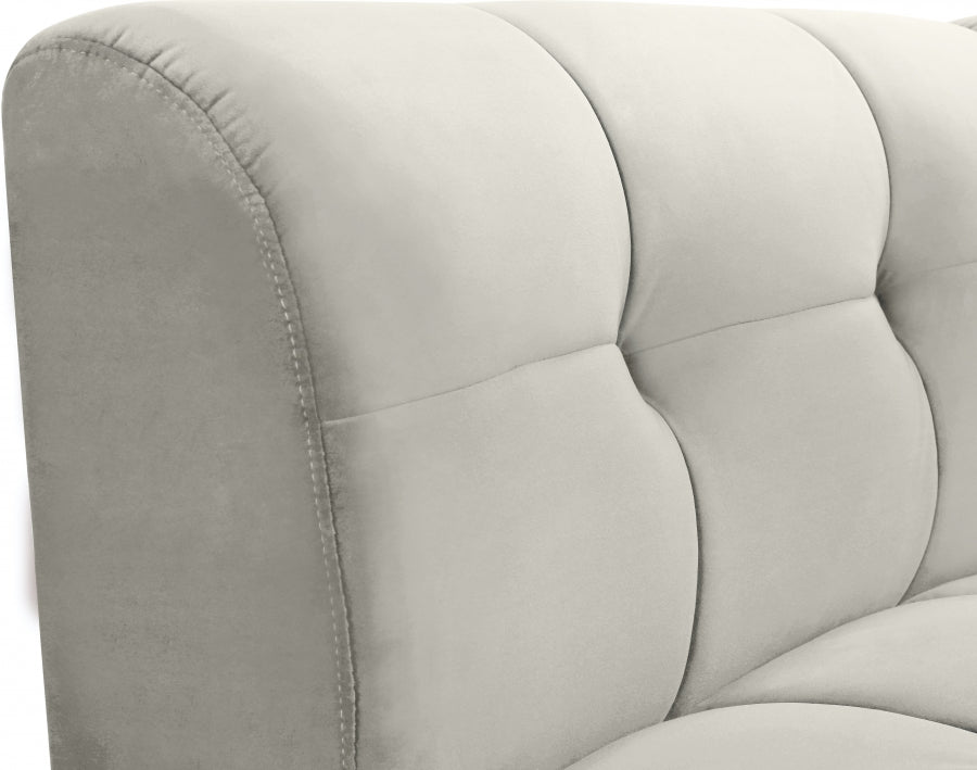 Chaise modulaire en velours Limitless