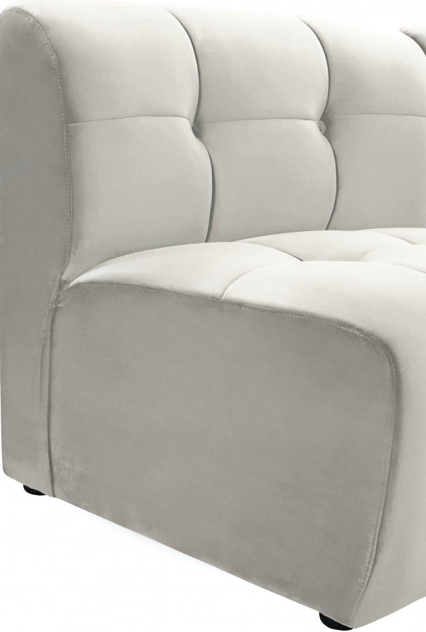 Chaise modulaire en velours Limitless