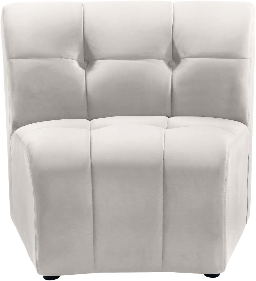Chaise modulaire en velours Limitless