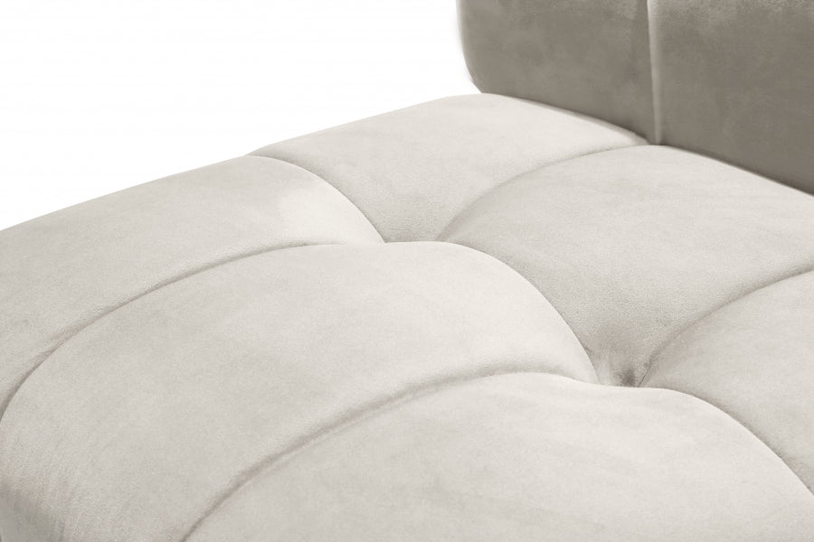Causeuse modulaire en velours Limitless
