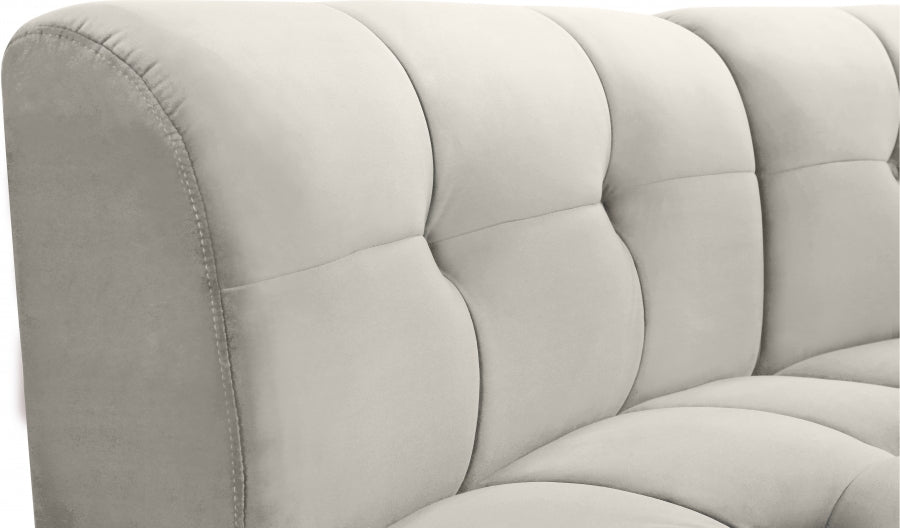Causeuse modulaire en velours Limitless